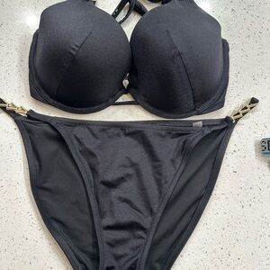 Victoria’s Secret swimwear bikini set 32ddd/large v-chain excellent